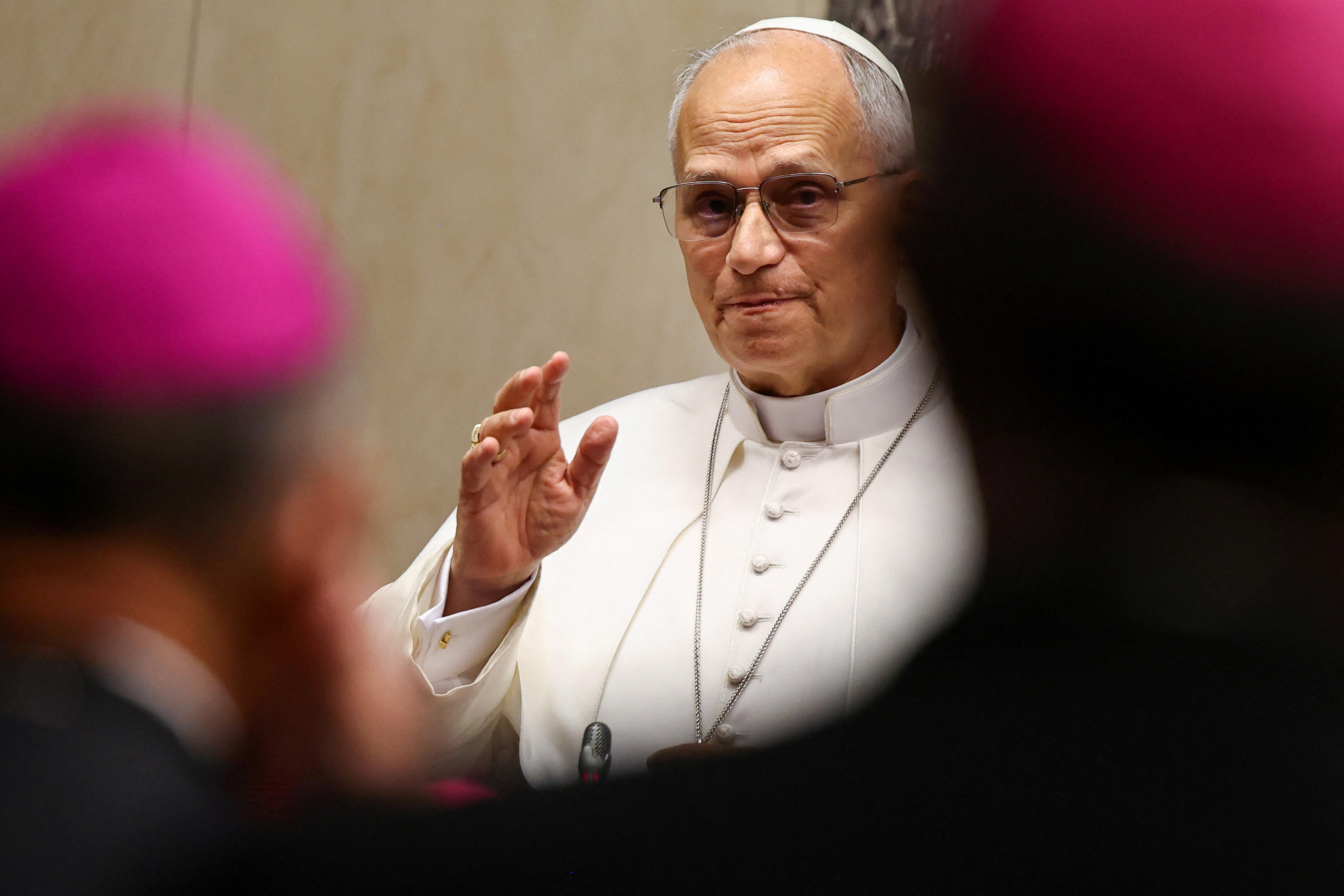 Pope Leo meets abuse victims in Spain while some protest