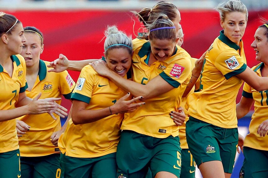 Matildas playing at 2015 Women's World Cup