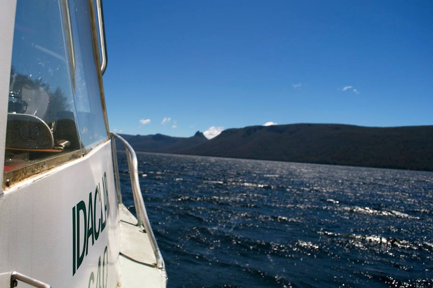 View from the Ida Clair ferry, operated at Lake St Clair