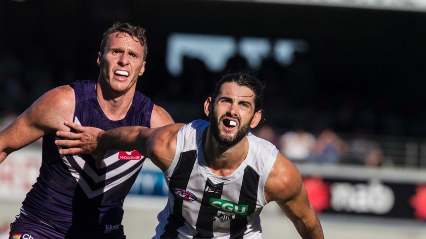 Jonathon Griffin and Brodie Grundy