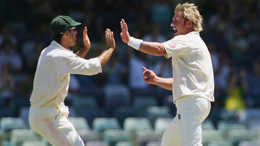 Kissed and made up: Shane Warne says his Twitter jibes have been blown out of proportion.