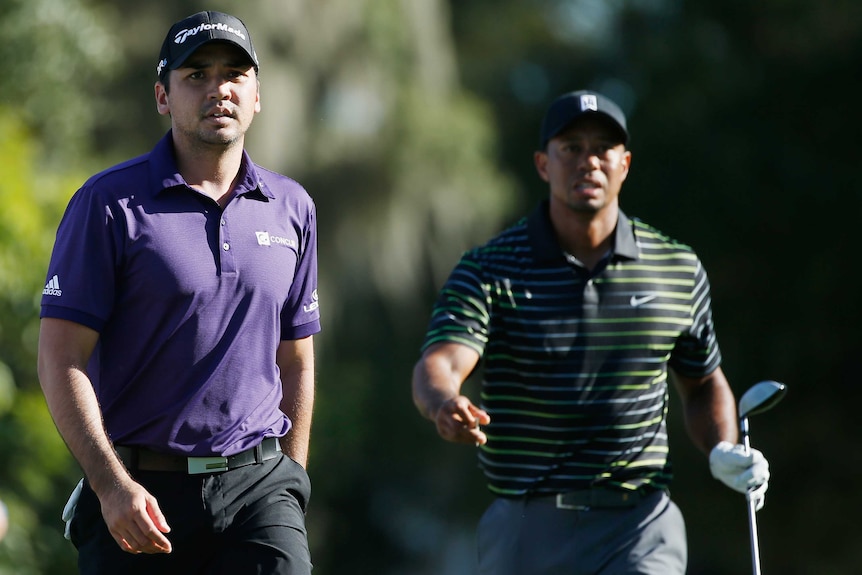 Jason Day and Tiger Woods