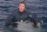 Steve Irwin died while diving off Port Douglas today (file photo).