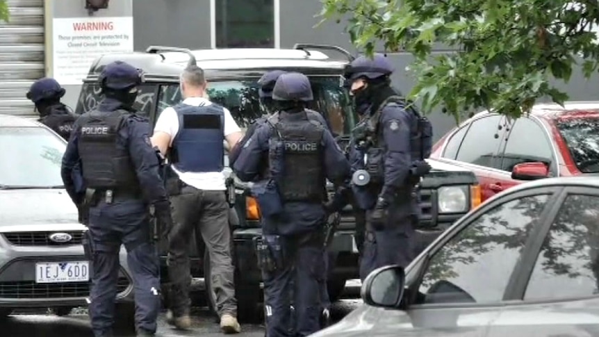 Police in riot gear at Melbourne youth justice centre