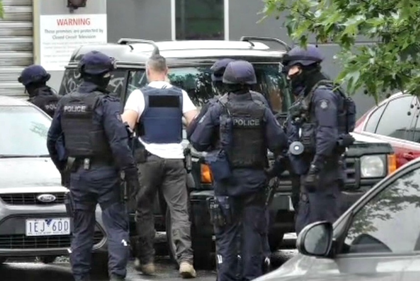 Police in riot gear at Melbourne youth justice centre