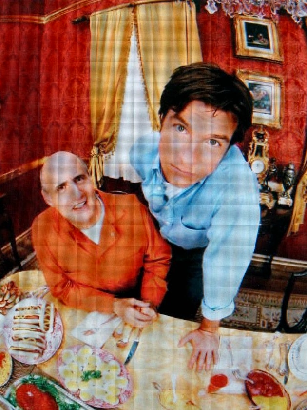 LtoR Jeffrey Tambor (George Bluth Sr) and Jason Bateman (Michael Bluth)