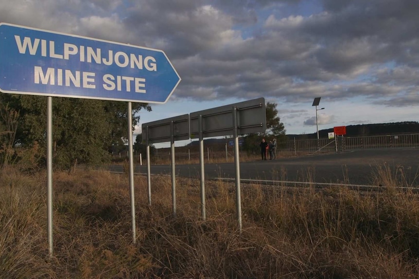 Entrance to Wilpinjong coal mine at Mudgee