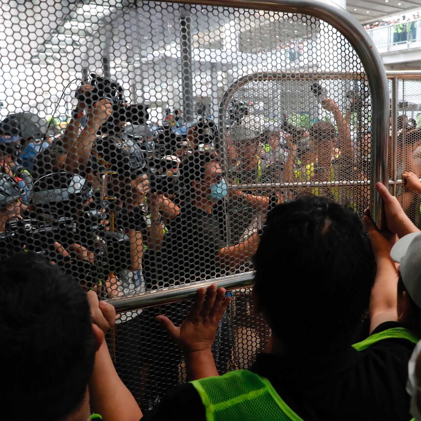 Fences block off people from accessing the airport.