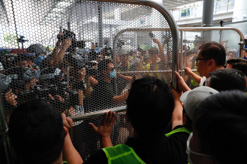 Fences block off people from accessing the airport.