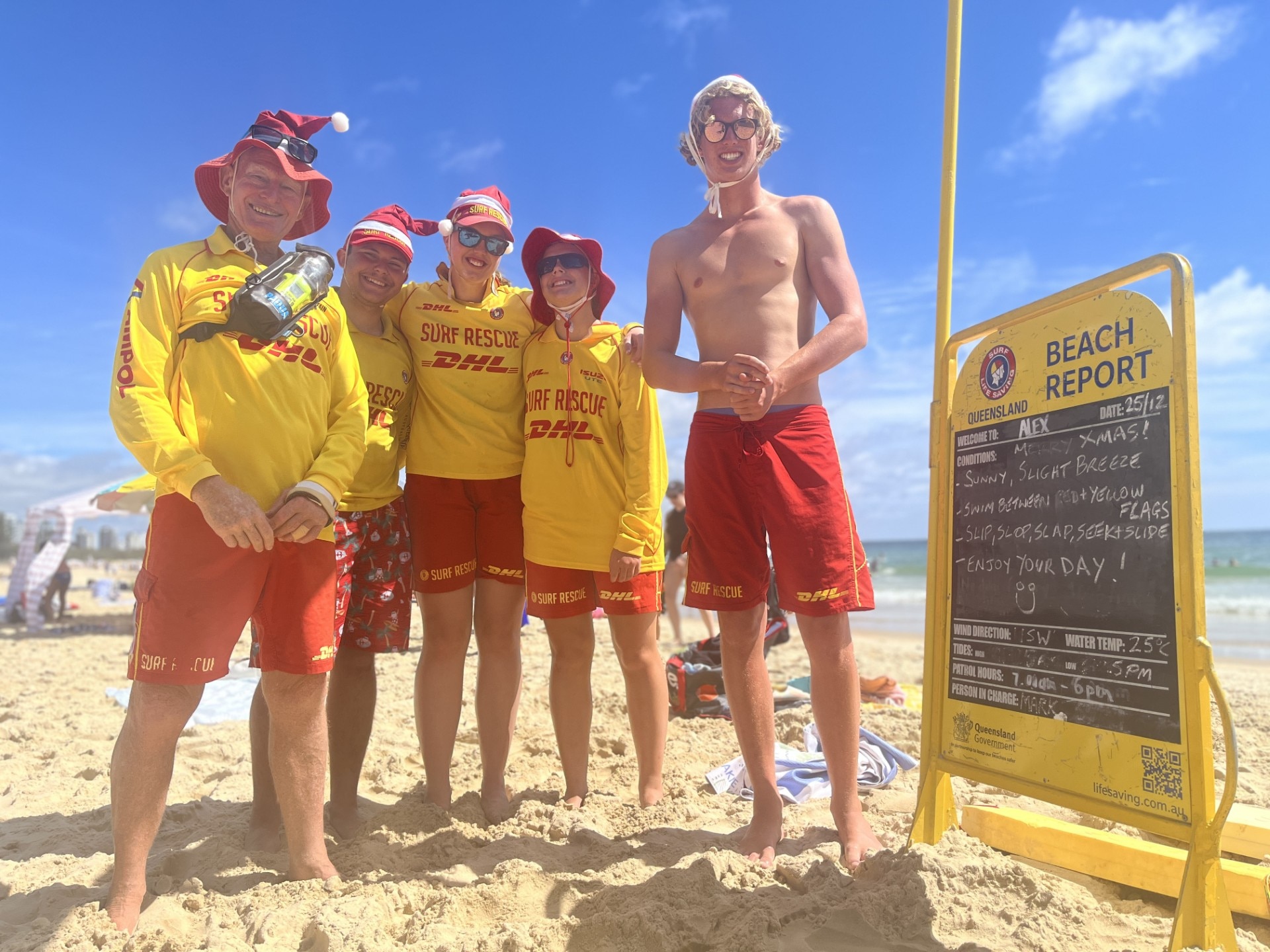 Socorristas en la playa