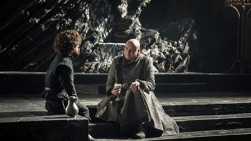 Varys and Tyrion talk on Dragonstone