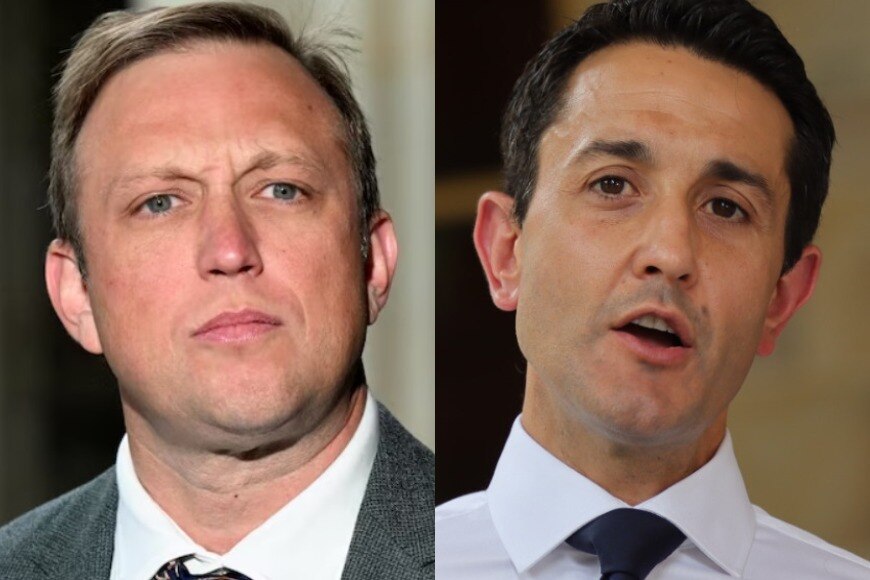 Composite image of Premier Steven Miles and Opposition Leader David Crisafulli