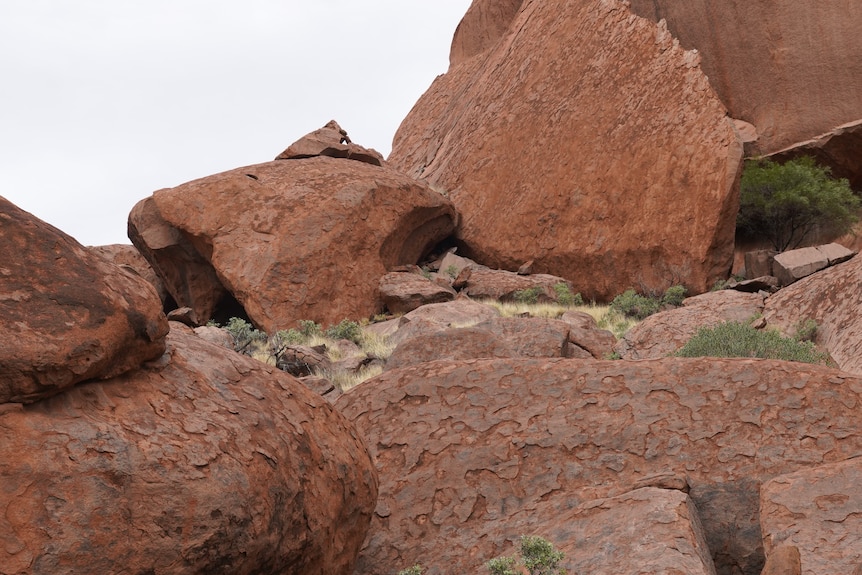 Uluru base caves.