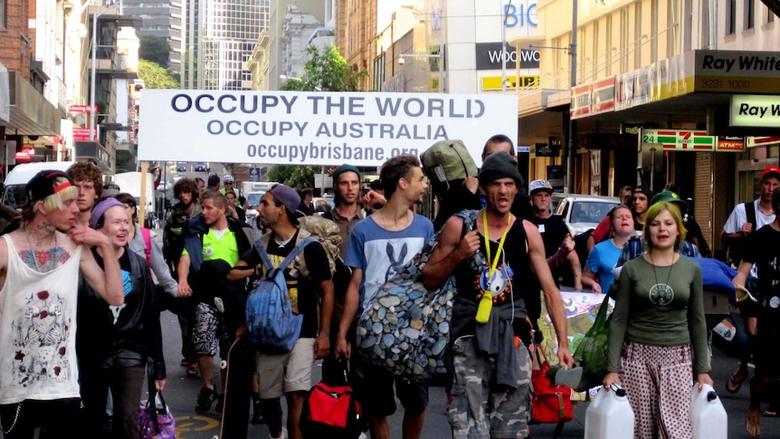 Occupy Brisbane protest 2011