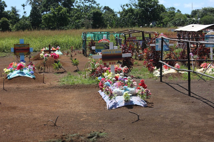 Graves on Daru Island.