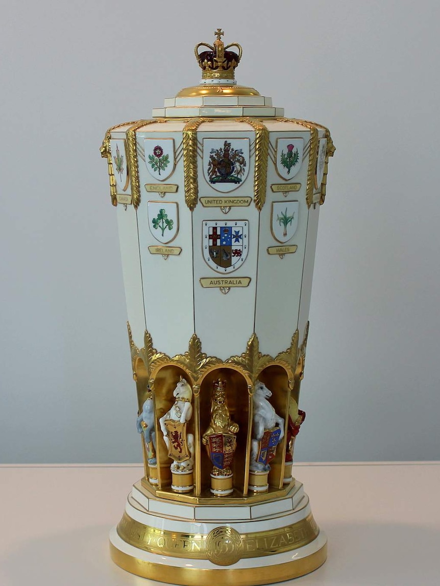 The Queen's Vase at Parliament House.