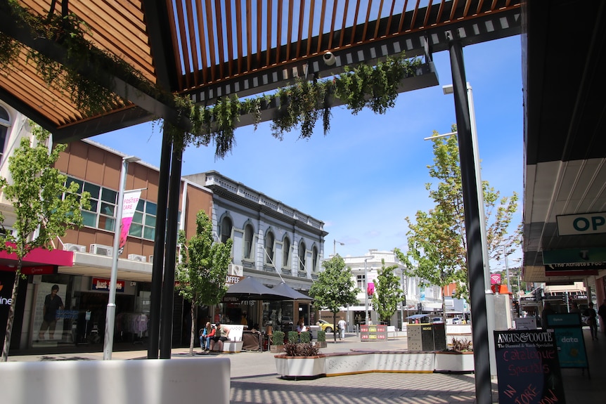 Shops in a mall 