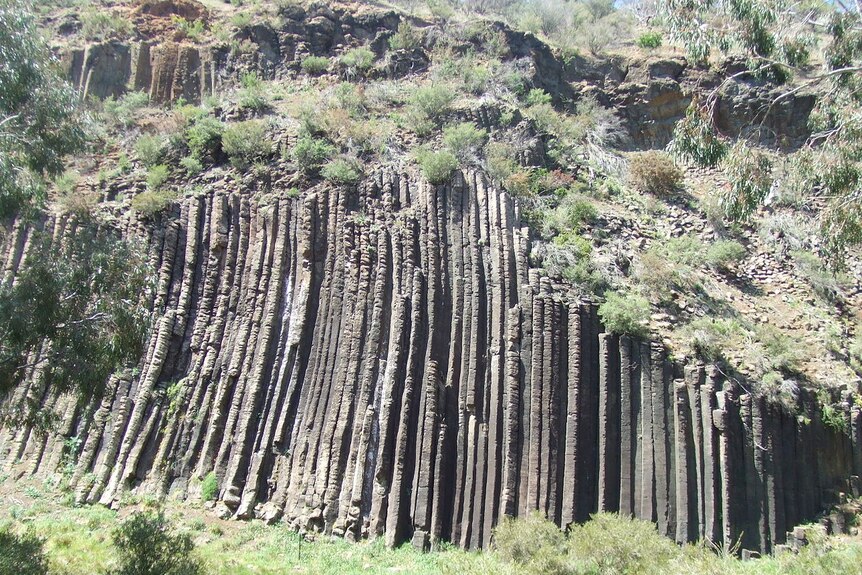 Organ pipes geological feature in Victoria