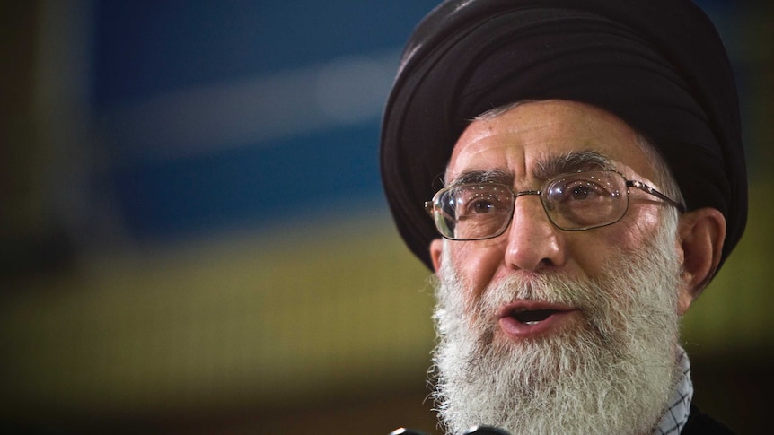 Iran's supreme leader Ayatollah Ali Khamenei