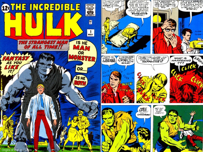 The Incredible Hulk showed the transformation of scientist Bruce Banner into the green monster.