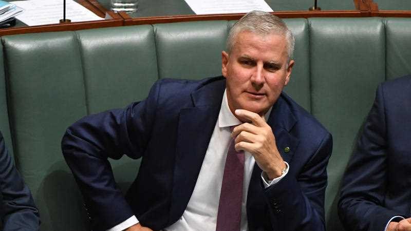 Minister for Veterans' Affairs Michael McCormack during Question Time in the House of Representatives at Parliament House.
