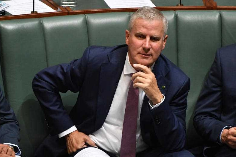 Minister for Veterans' Affairs Michael McCormack during Question Time in the House of Representatives at Parliament House.