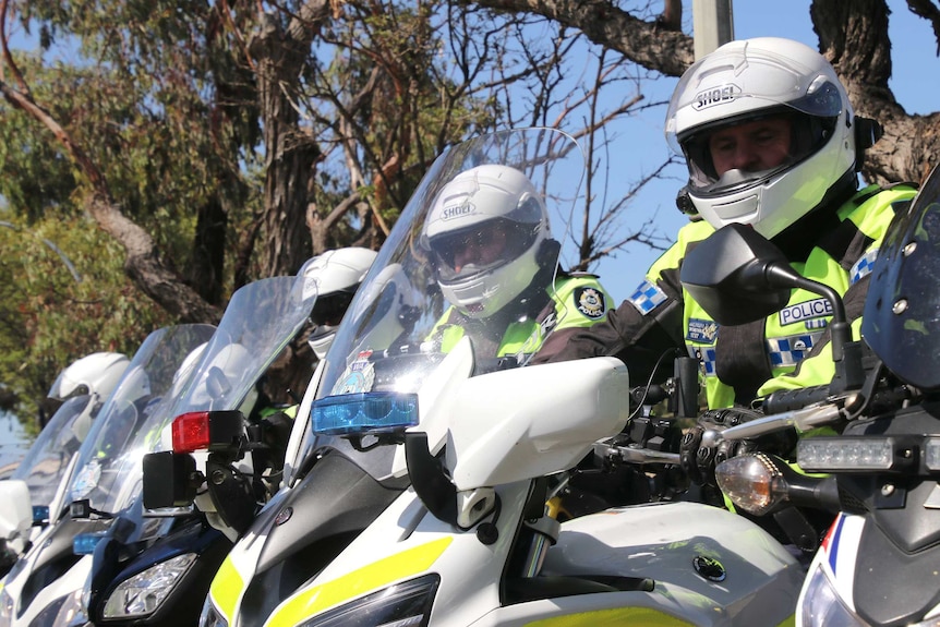 Motorcycle police are targeting texting drivers.