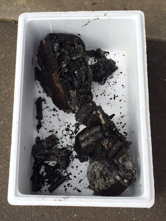 Burnt hoverboard