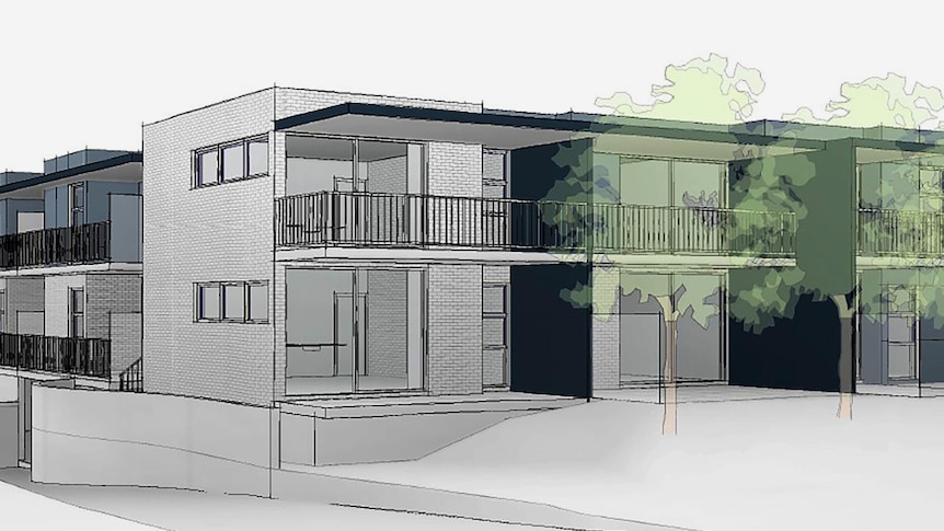 Architect design for several town houses.