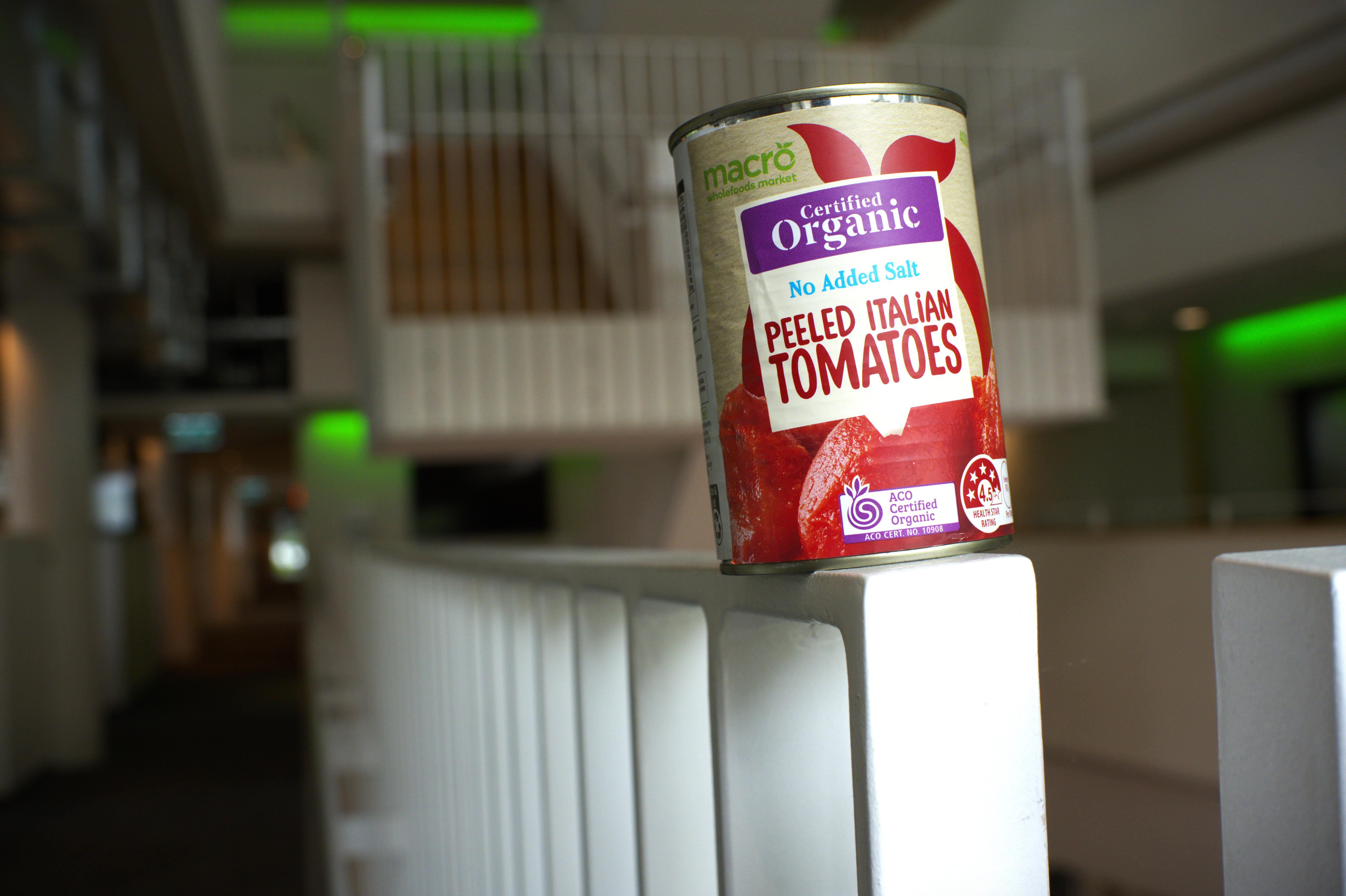 Tinned tomatoes.