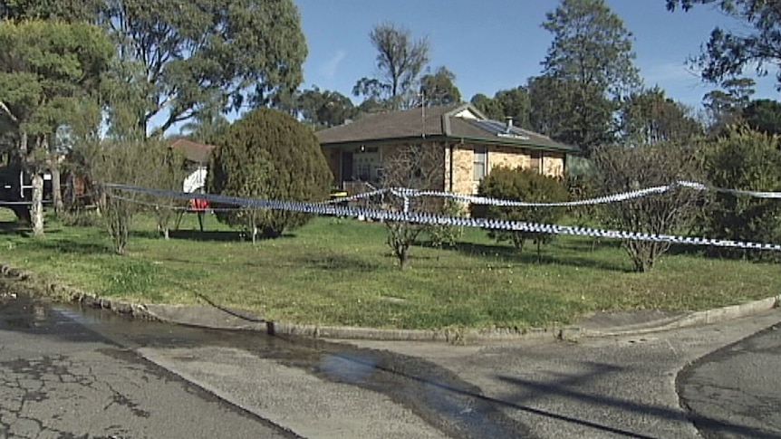 The Tahmoor home where Scott Hammond was found bashed to death, 1 July 2013.