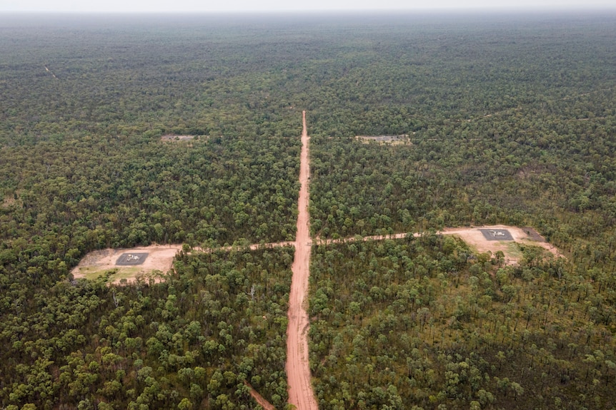 Coal seam gas wells in the Pilliga Forest 