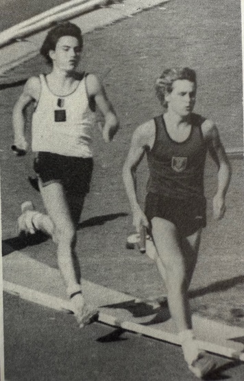 Two distance runners.