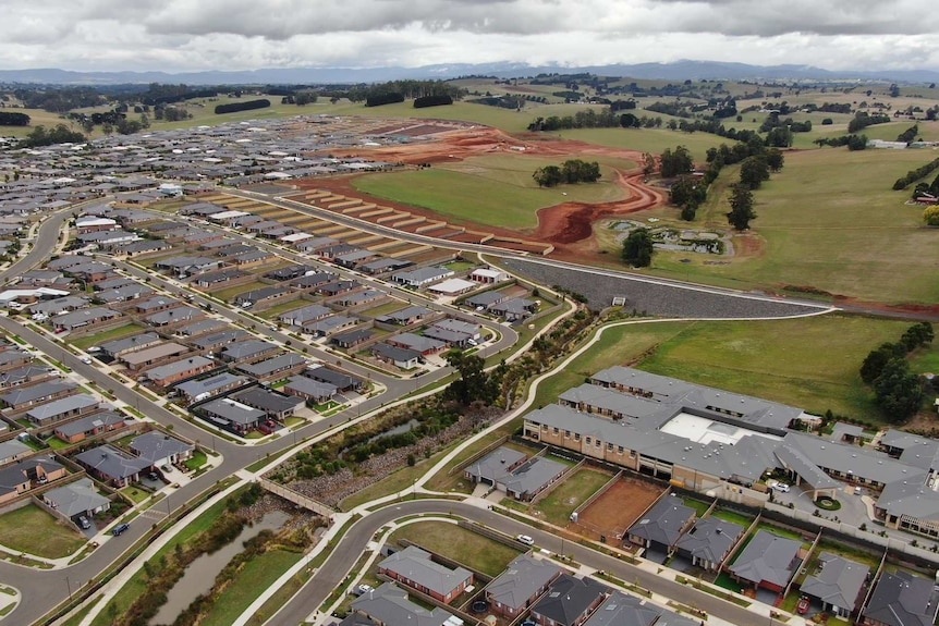 Hundreds of residential buildings are expanding across farmland