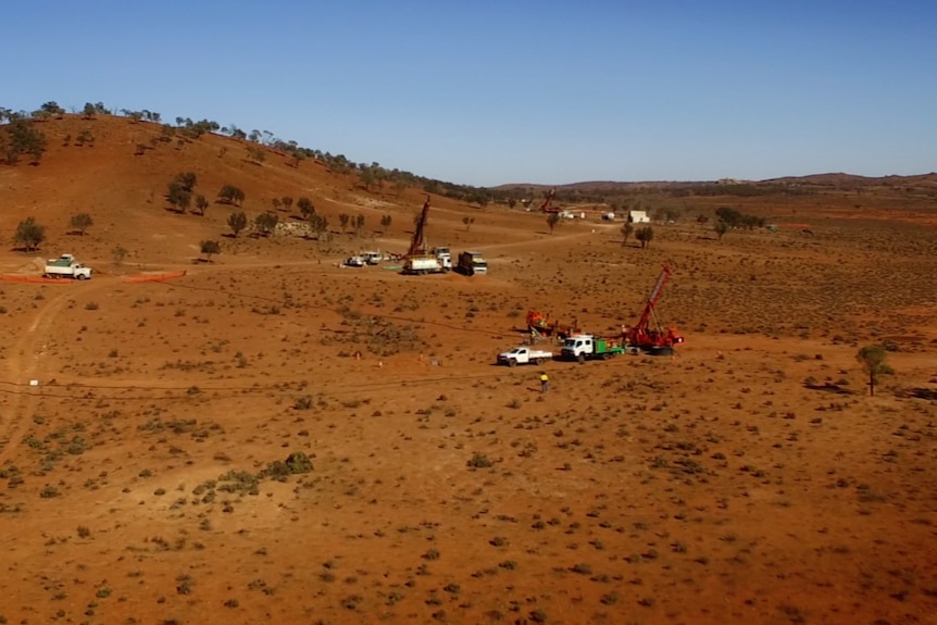 A cobalt mine in the red dirt around Broken Hill.