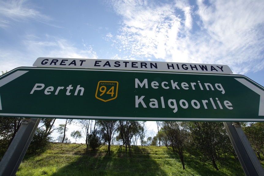 Great Eastern Highway sign near Northam