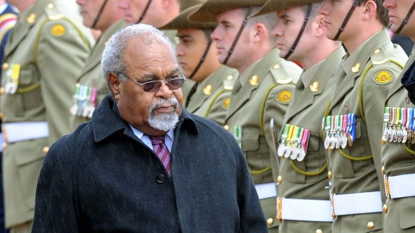Papua New Guinea Prime Minister, Sir Michael Somare
