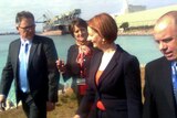 Tony Crook MP, Wendy Duncan MLC, Prime Minister Julia Gillard and Shane Flanagan, A/Esperance Port CEO