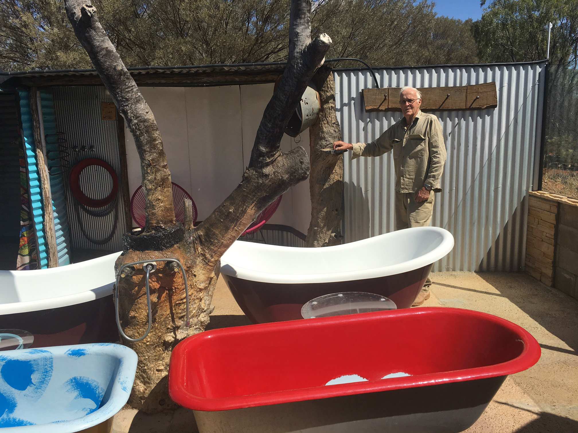 Mud, glorious mud Outback mineral baths draw visitors from around the