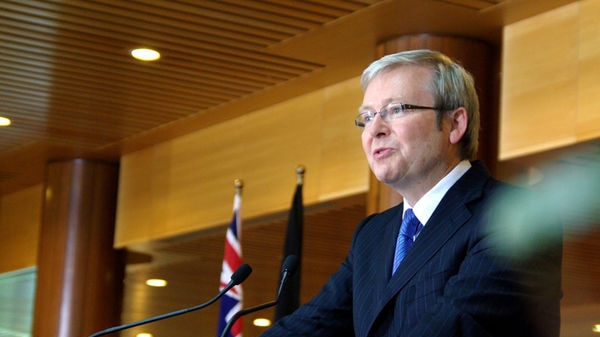 Mr Rudd says it is a modest measure but one that is important in setting an example in the fight against inflation.