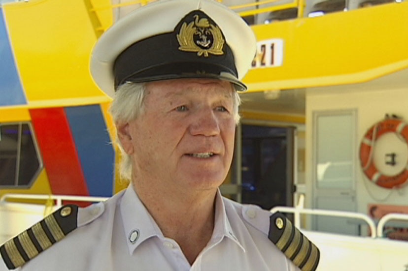 Golden Sun Cruises owner Captain Bill Edgar on Barrack St jetty