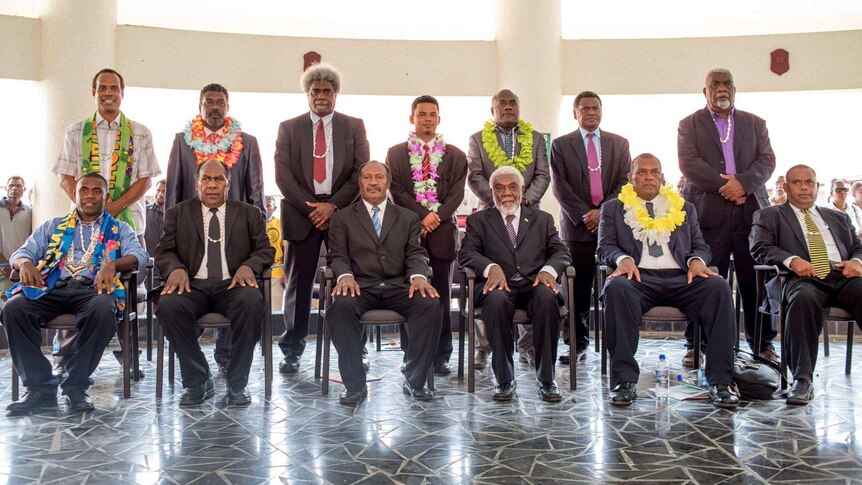 The Cabinet of Vanuatu Prime Minister Charlot Salwai