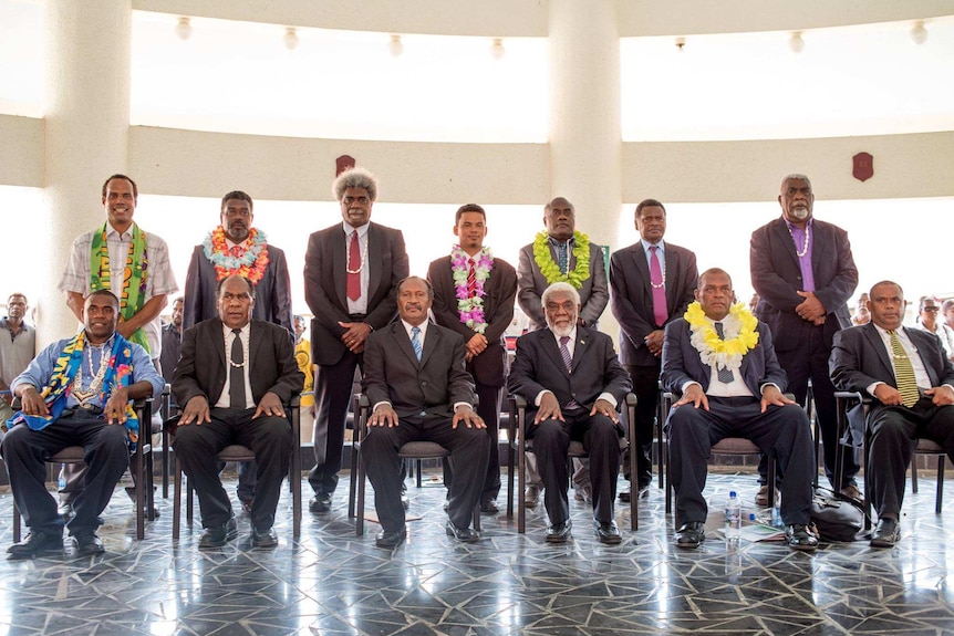 The Cabinet of Vanuatu Prime Minister Charlot Salwai