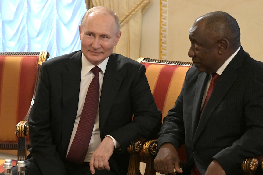 Russian President Vladimir Putin meets African leaders.
