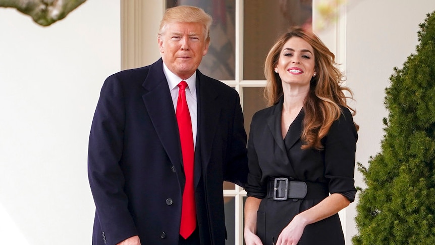 Hope Hicks worked behind the scenes, but was very close to Donald Trump.