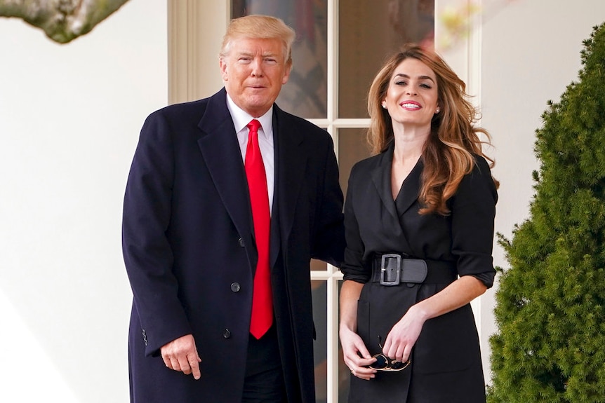 Hope Hicks worked behind the scenes, but was very close to Donald Trump.