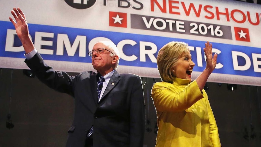 Bernie Sanders and Hillary Clinton in Wisconsin