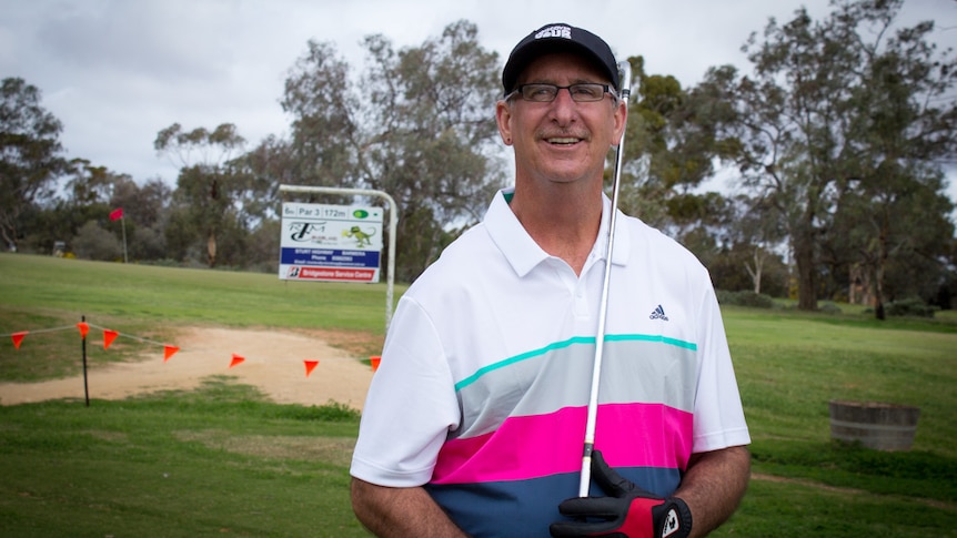 Adelaide golfer Michael Smith on the Barmera Golf Course.