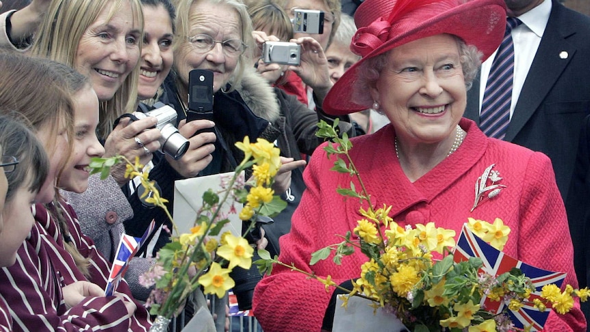 The Queen meets well-wishers during a walkabout to celebrate her 80th birthday in Windsor.