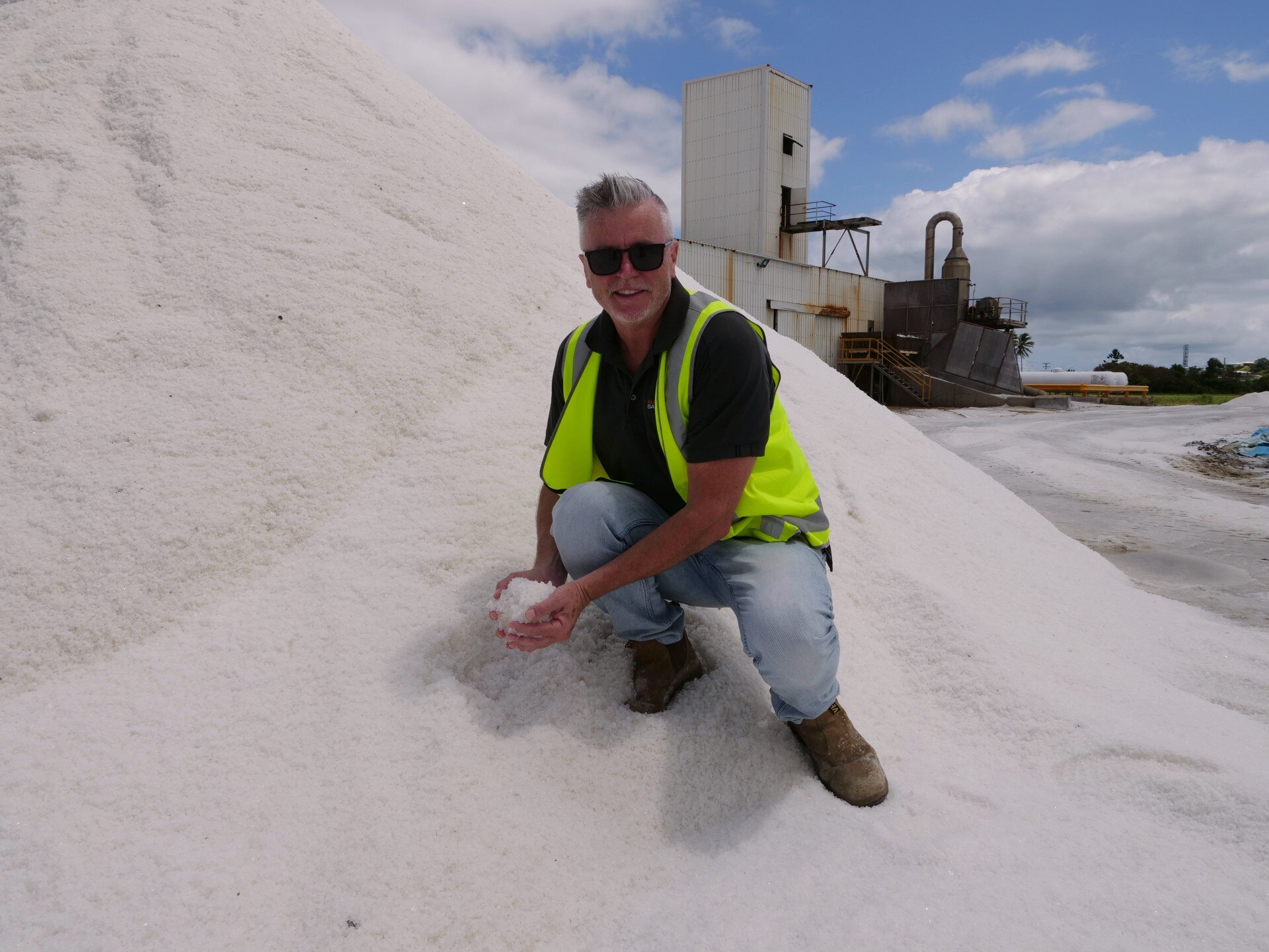 North Queensland salt harvest hit hard by wet weather, production at